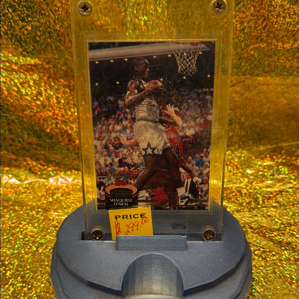 Shaquille O'Neal Basketball Card Display